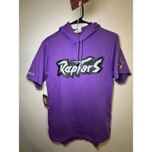 Mitchell & Ness NBA Toronto Raptors Short Sleeve Hoodie Men's Size Small NWT